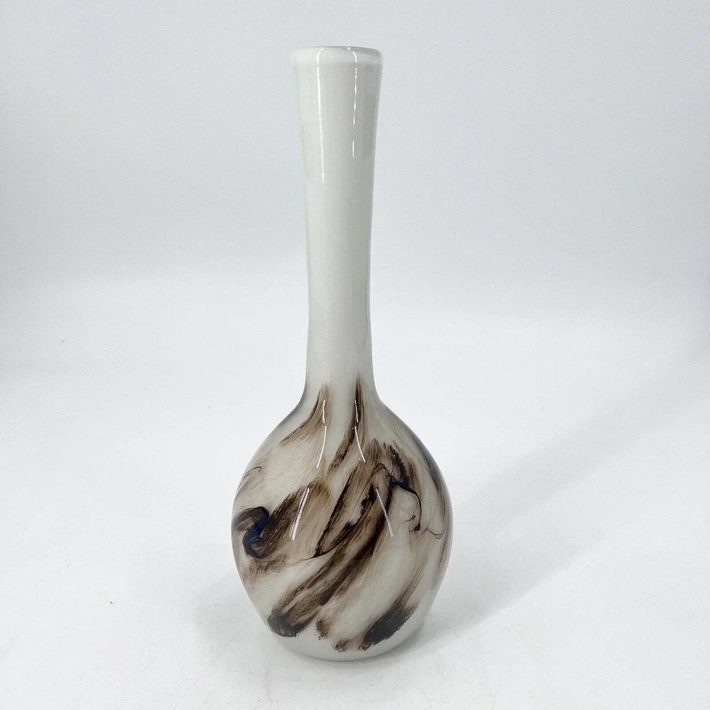 Vintage 1982 Charles Charlie Correll Art Studio Handcrafted Glass Vase